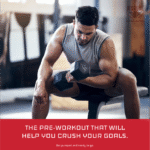 A muscular man in a gym, showcasing strength training and intense workout in a modern fitness environment