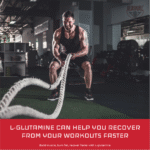 A muscular man in a gym, showcasing strength training and intense workout in a modern fitness environment