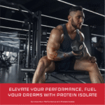 A muscular man in a gym, showcasing strength training and intense workout in a modern fitness environment