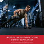 A muscular man in a gym, showcasing strength training and intense workout in a modern fitness environment