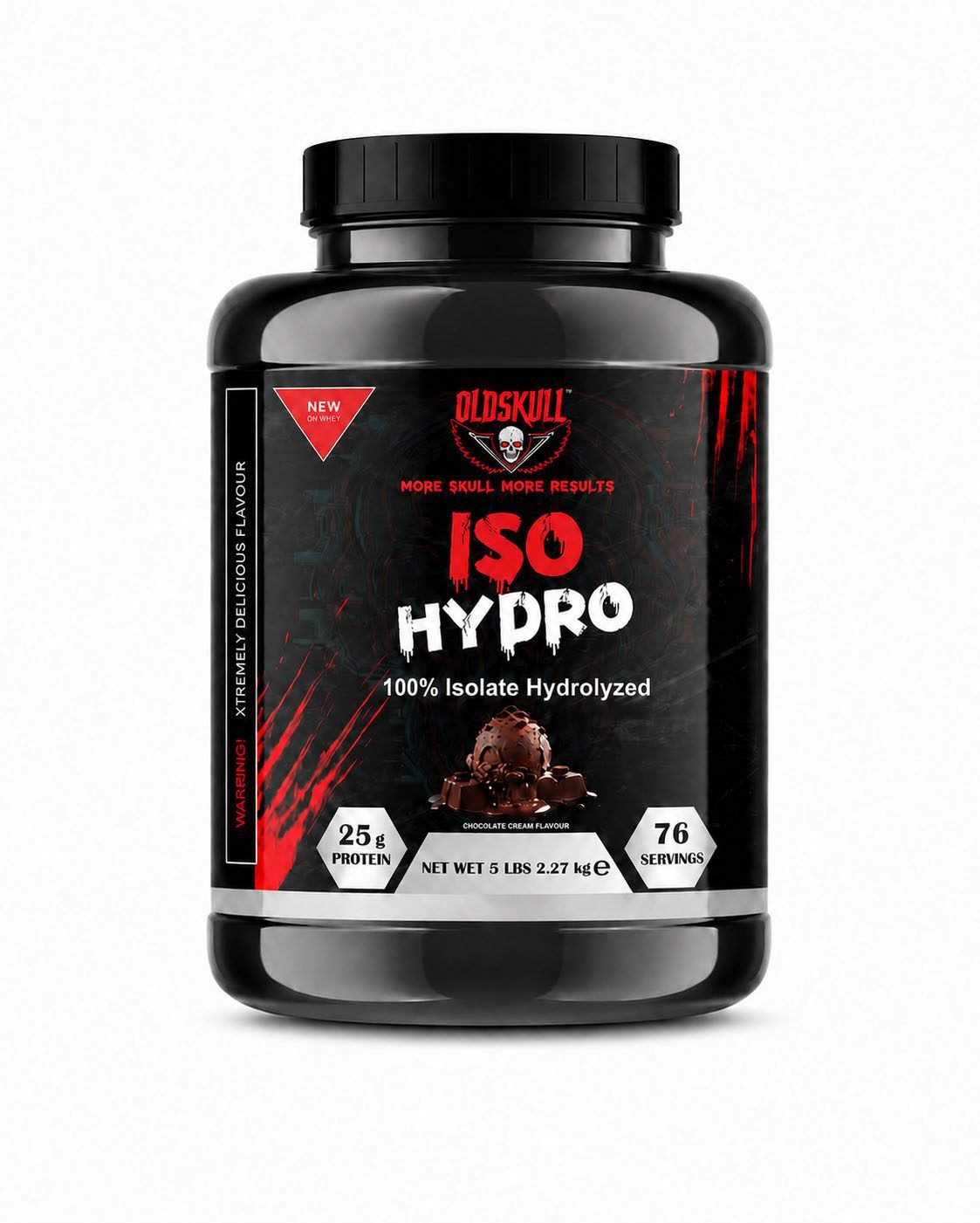 iso hydro chocolate flavour Old Skull isolate hydrolyzed whey protein